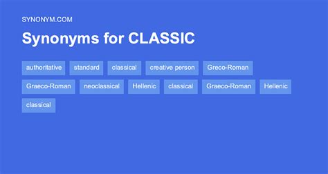 classic synonym|More.